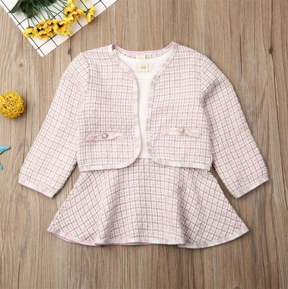 Chic Baby Girl Plaid Dress