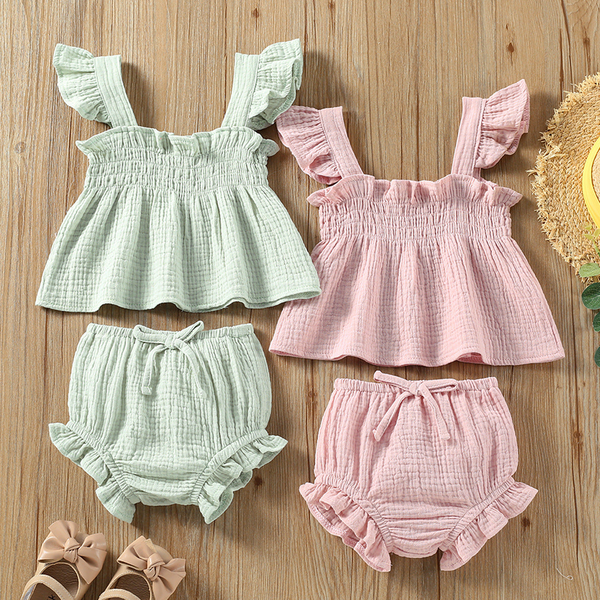 Baby Girl Ruffle Summer Set