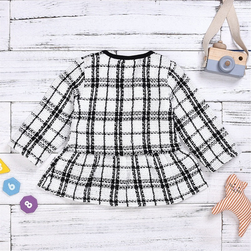 Chic Baby Girl Plaid Dress
