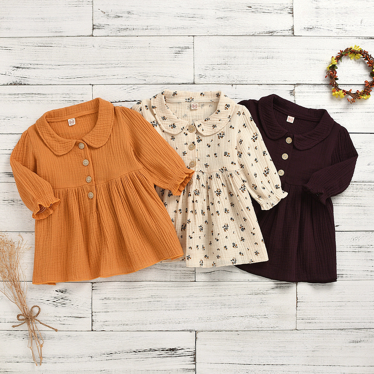 Whimsy Petal Baby Girl Cotton Tunic