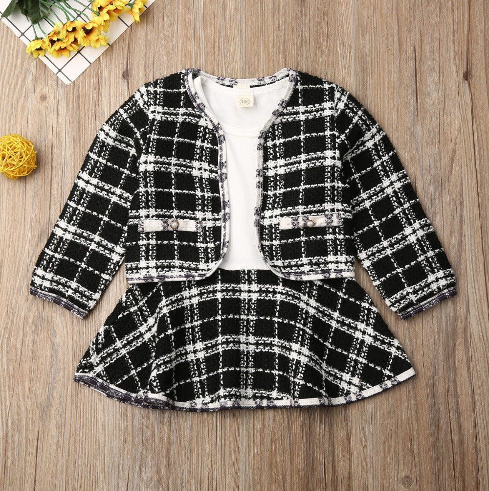 Chic Baby Girl Plaid Dress