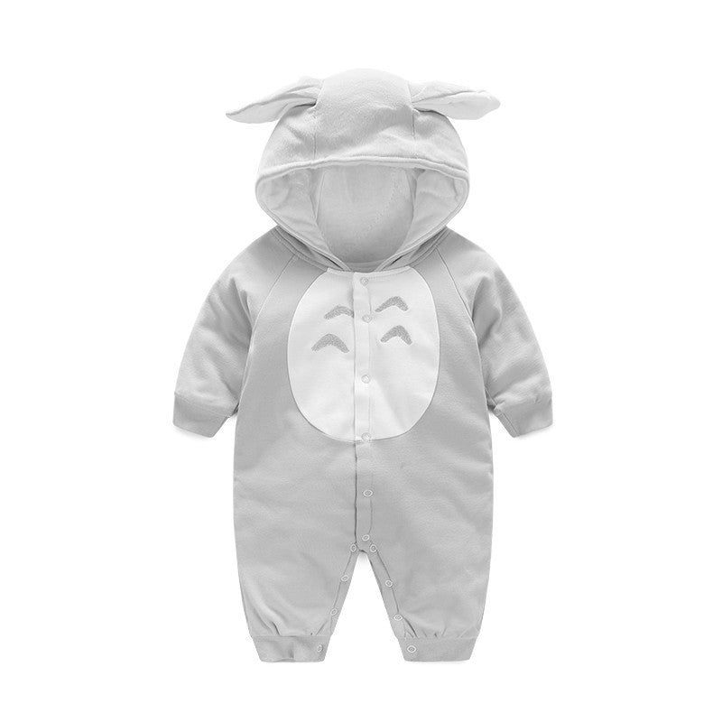 Baby Animal Hooded Cotton Romper