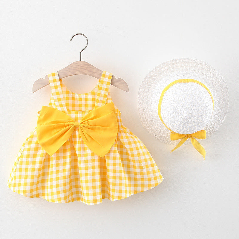 Baby Girl Gingham Bow Dress – Summer Sundress