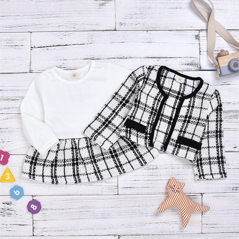 Chic Baby Girl Plaid Dress