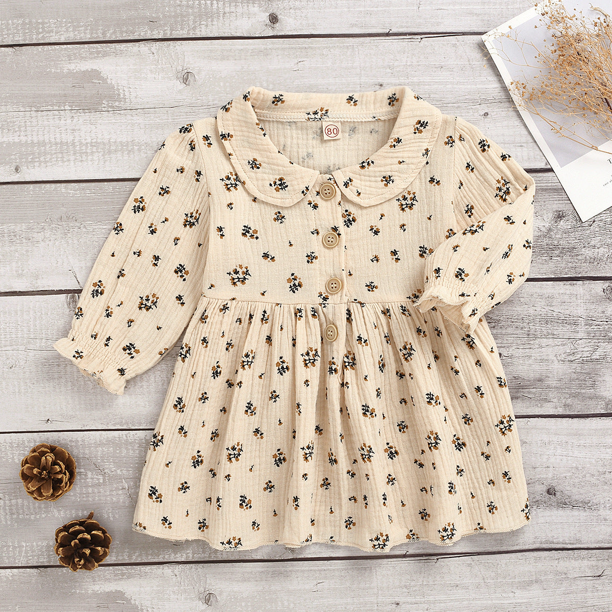 Whimsy Petal Baby Girl Cotton Tunic