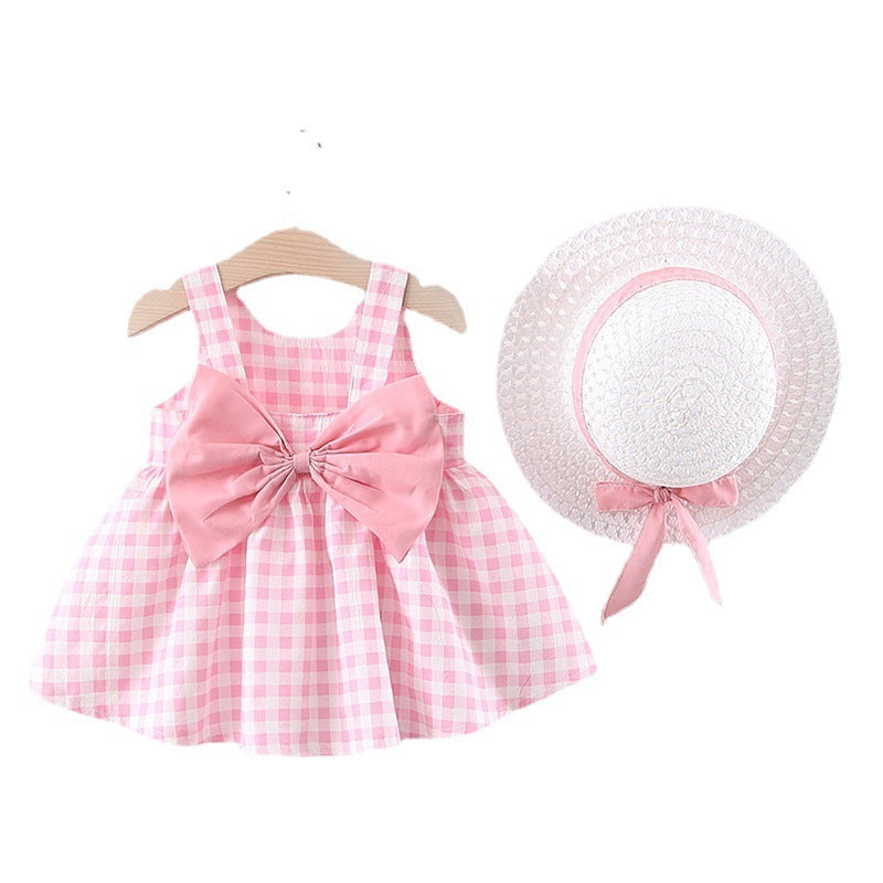 Baby Girl Gingham Bow Dress – Summer Sundress