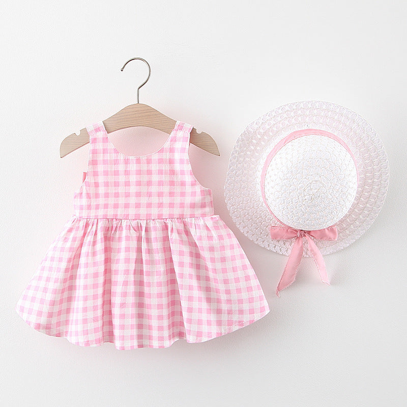 Baby Girl Gingham Bow Dress – Summer Sundress