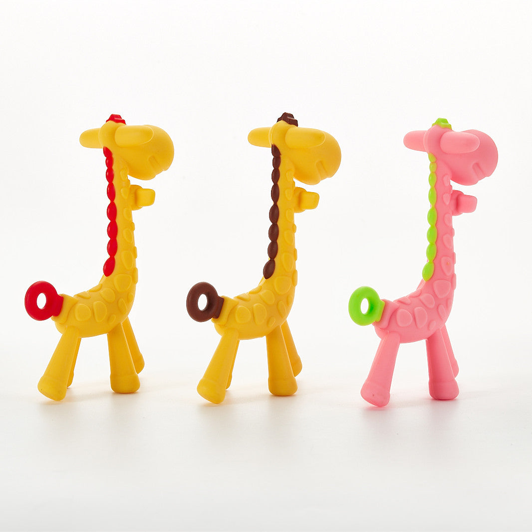 Giraffe Silicone Teether - Soothing Relief for Little Gums