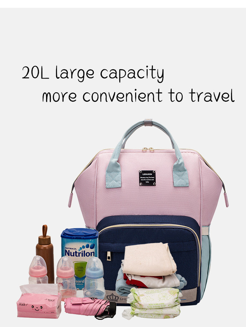 LEQUEEN Multifunctional Diaper Backpack