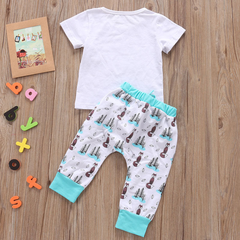 "Little Dreamer" 2-Piece T-Shirt and Pant Set - Fox Edition