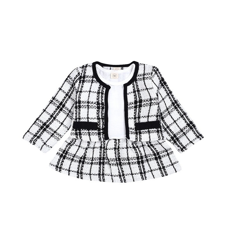 Chic Baby Girl Plaid Dress