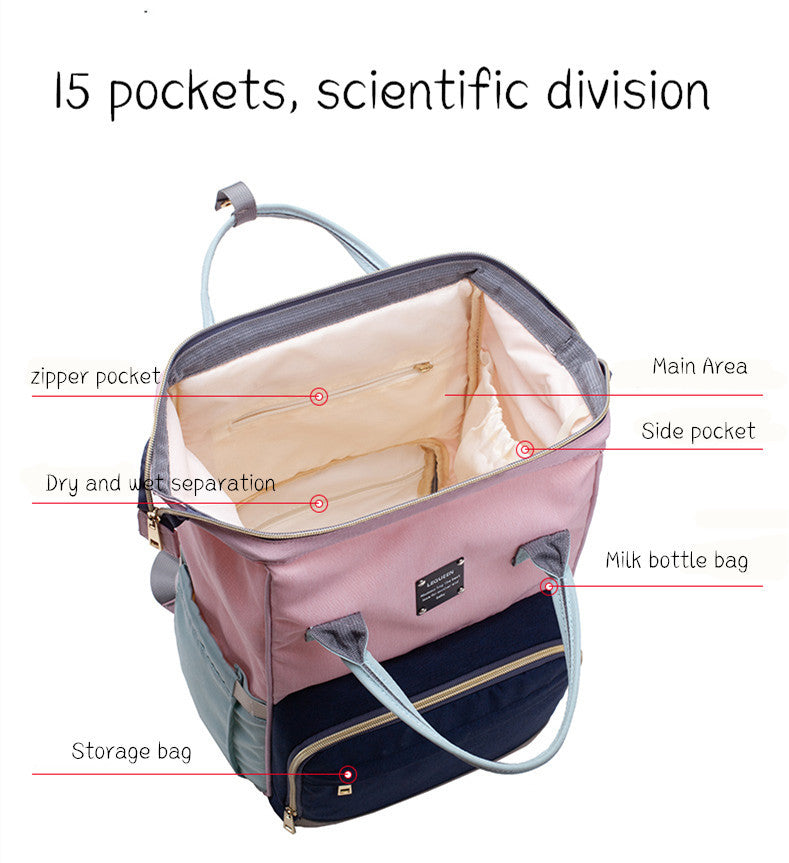 LEQUEEN Multifunctional Diaper Backpack