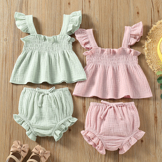 Baby Girl Ruffle Summer Set