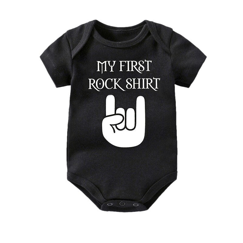 "My First Rock Shirt" Infant Onesie - Girls