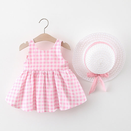 Baby Girl Gingham Bow Dress – Summer Sundress