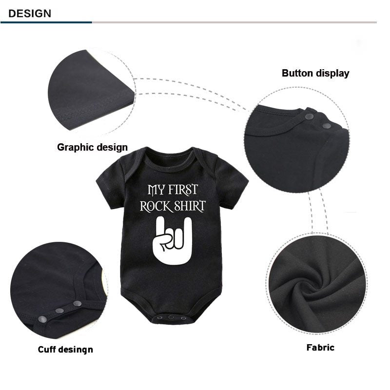 "My First Rock Shirt" Infant Onesie - Boys