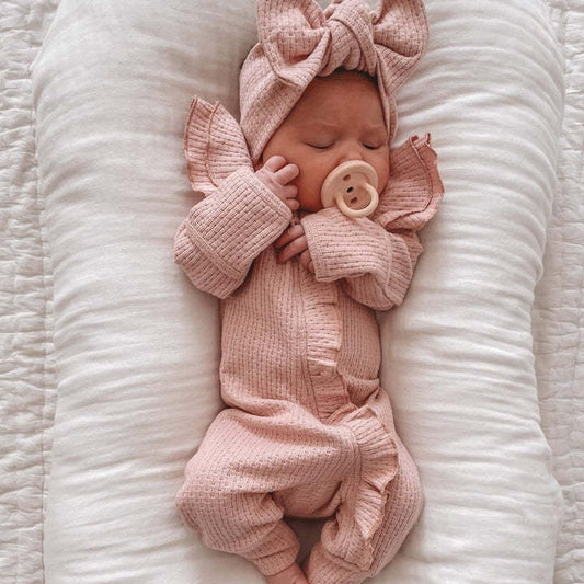 Baby Swaddle Gown & Hat Set